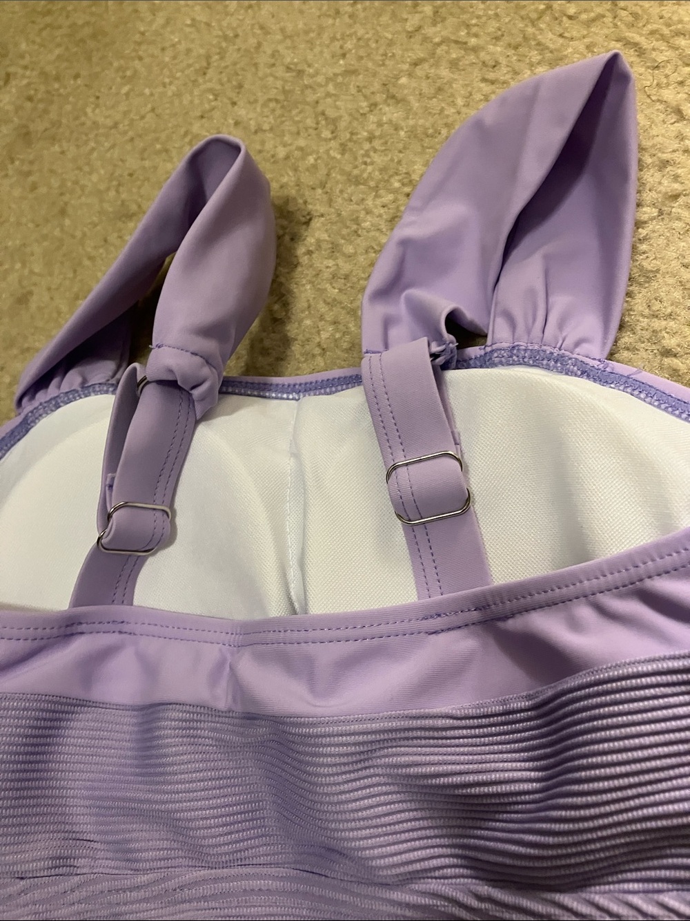 Lilac Ruched Tankini - Picture 7 of 7